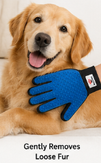 Novira™ Pet Hair Removal Set – Hair Collector with Container + Grooming Glove