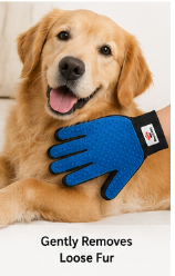 Novira™ Pet Hair Removal Set – Hair Collector with Container + Grooming Glove