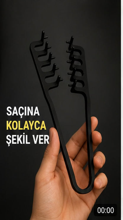 Genel Markalar Saç Şekillendirici Sihirli Tarak, Dalgalı ve Kıvırcık Saçlar için Mucizevi Tasarım
